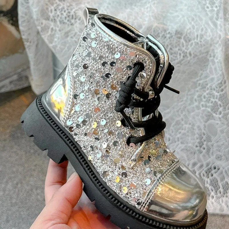 Girls Sock Boots Kids Ankle Nonslip Fashion Bow Elegant Glossy UK Uniform Child School Shoes Casual Socks Princess y240905