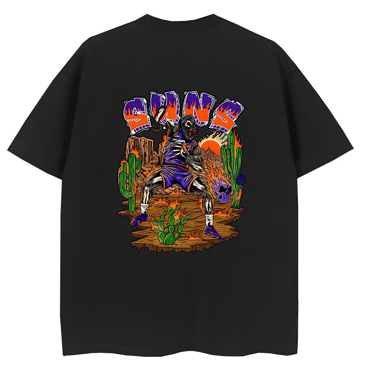 2024 T-Shirts for Women 230g Cotton Breathable Crew Neck Hip Hop Street skull Woman Tshirt Designer DIY Anime Printed Polos