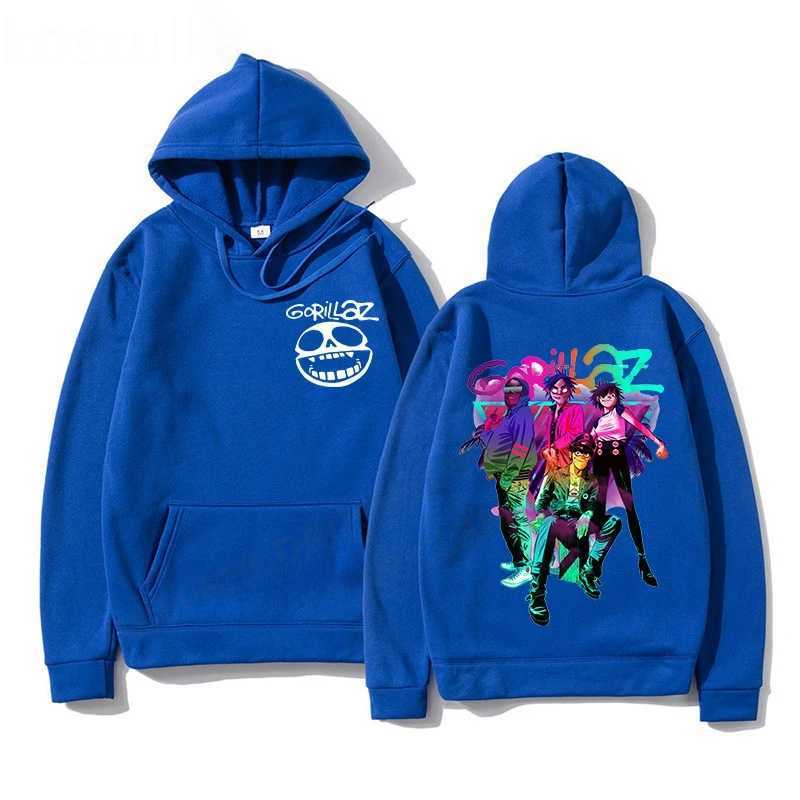 Rock Band Gorillaz Print Hoodies Men Woman Y2k Hoodie Hip Hop Streetwear Hooded Sweatshirts Harajuku Pullovers Unisex Clothing LX241011