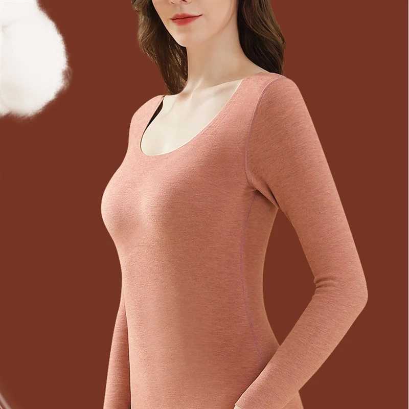 Women's Thermal Underwear Womens Warm Coat Thick Heat Storage German Velvet Autumn Coat Womens Warm Coat Y241011N78G