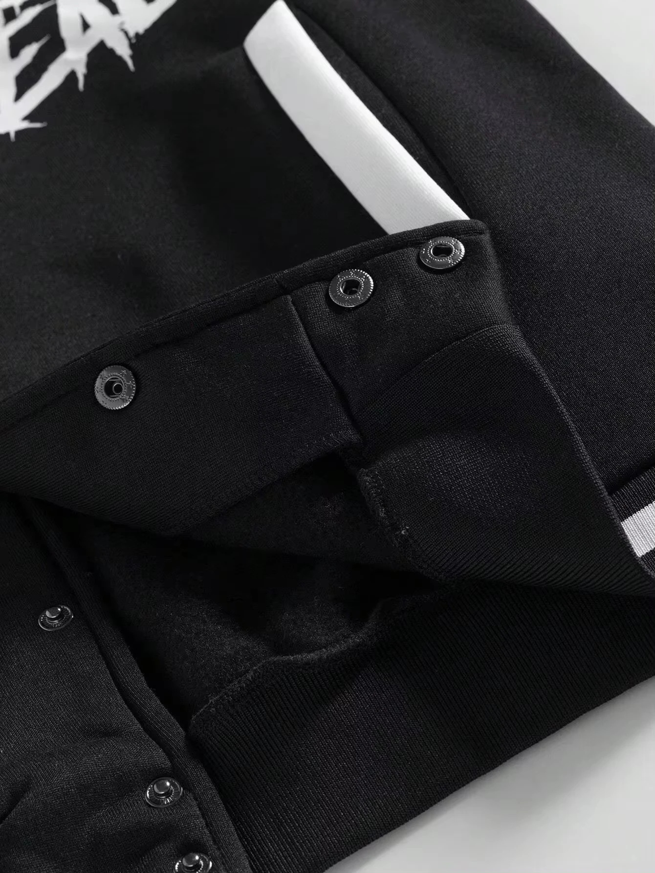 Manfinity Sportsy Mens Printed Simple Long Sleeve Baseball Jacket Bomber 241011