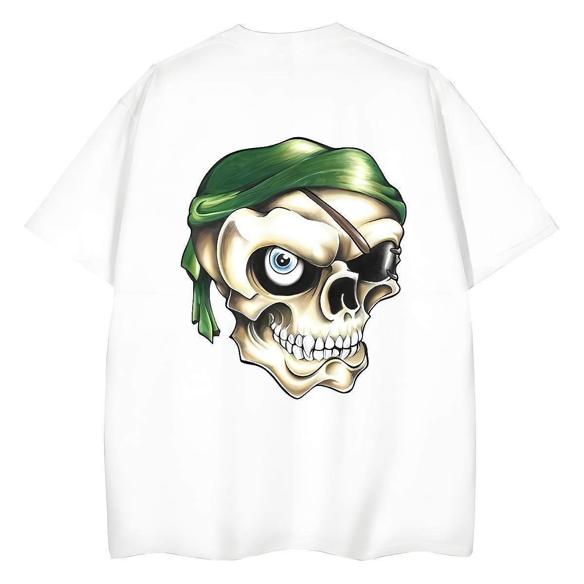2024 Designer T Shirt For Woman 100% Cotton 230g Round Neck Short Sleeve Beach skull Lady T shirt Loose fit Cartoon Floral Printing Tops Shirt