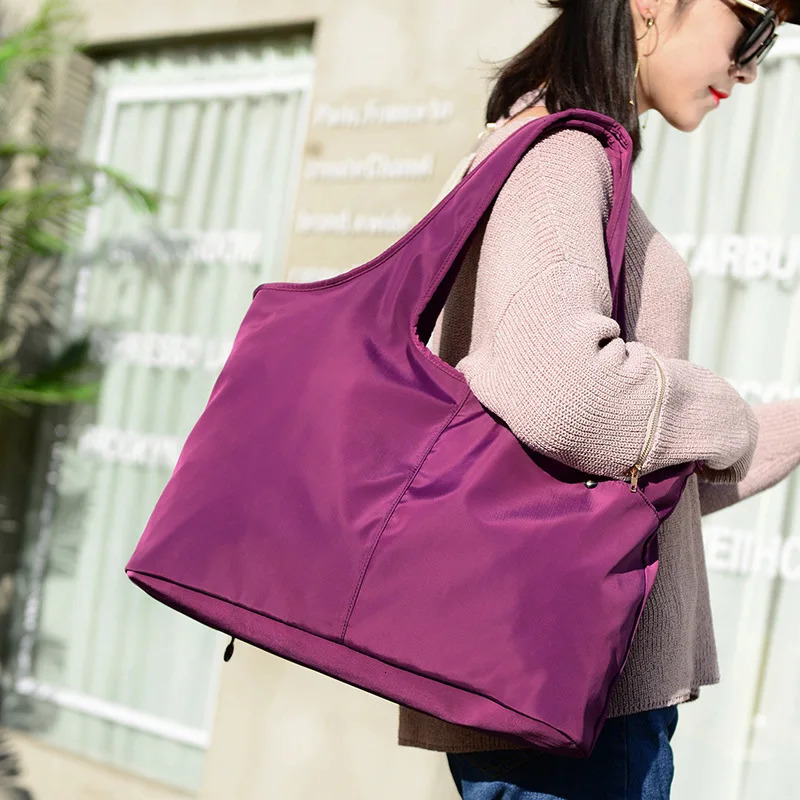 large bag Oxford washing fashion fully matched casual mom cloth shoulder bag 241008