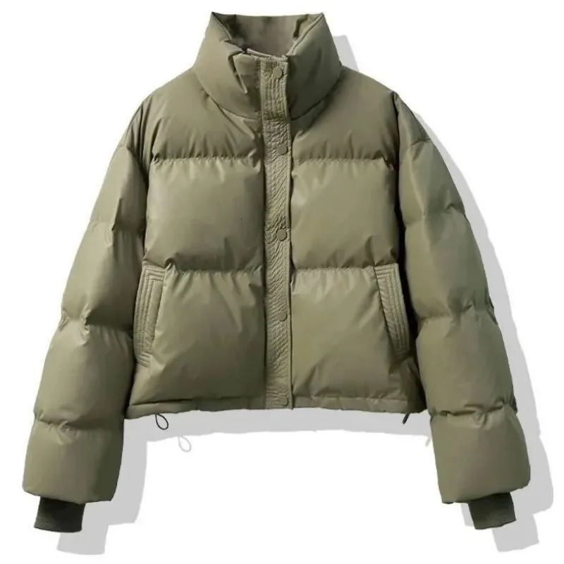 Winter Womens Clothing Parkas Puffer Jacket Warm Thick Short Cottonpadded Long Sleeve Zipper Chic n Vintage 240930