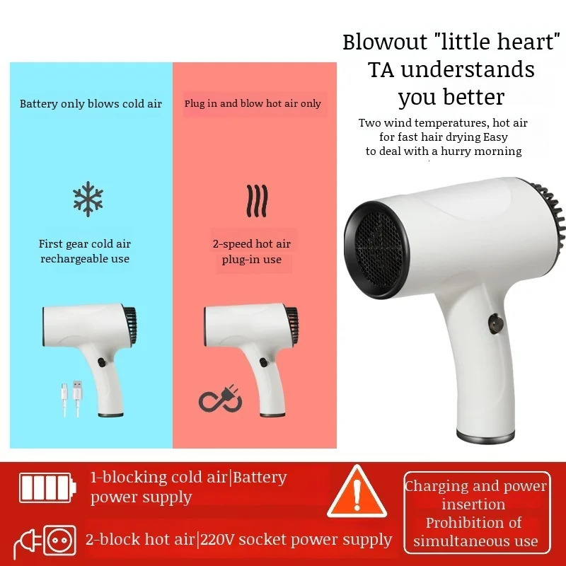 Portable Wireless Hair Dryer Studio Essentials 241009
