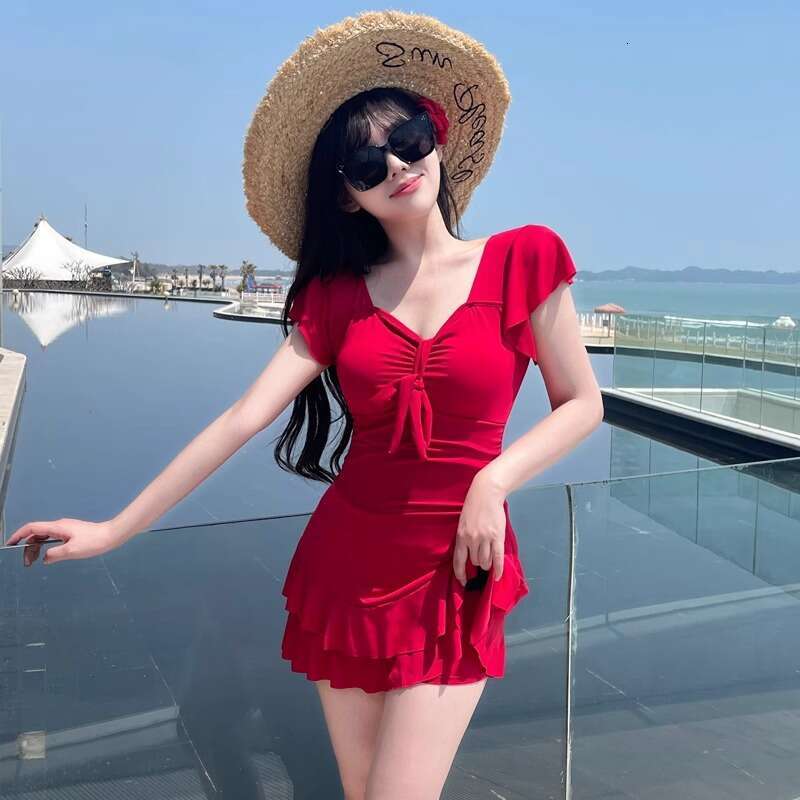 Large Size Jumpsuit For Women 2024, New Belly Covering, Slimming And Conservative, Chubby Mm Vacation Hot Spring Swimming Suit