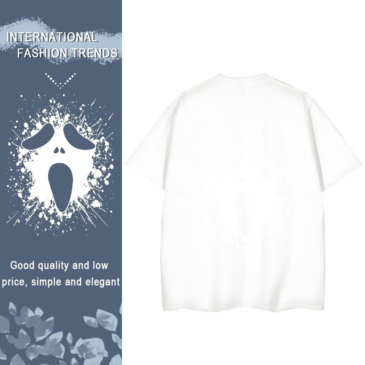 Custom T Shirt For Woman 230g 100% Cotton Comfortable Sports Street Wear skull Women Tees Lady Cartoon Print Top Tees
