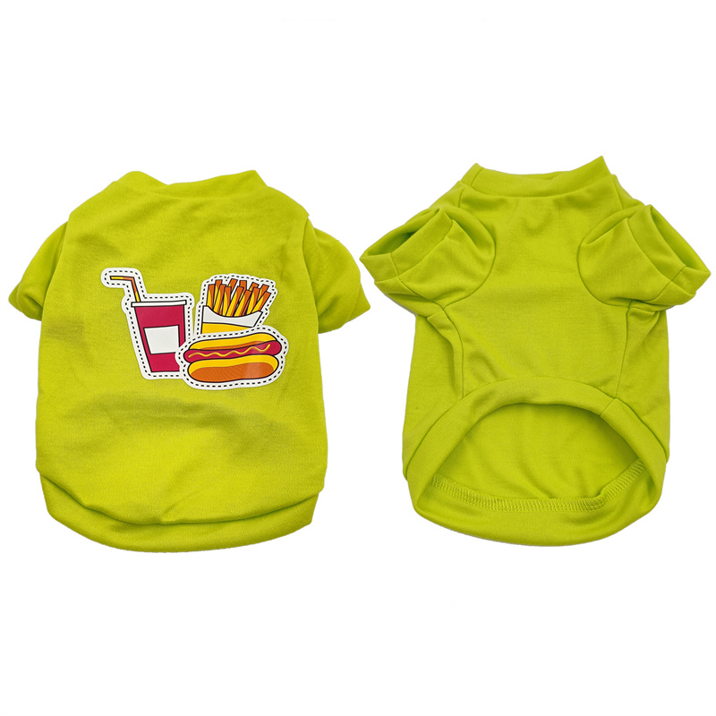 Pet Summer Clothes Cat Dog Cotton Letters Print Pet Dog Clothes Vest T-shirt