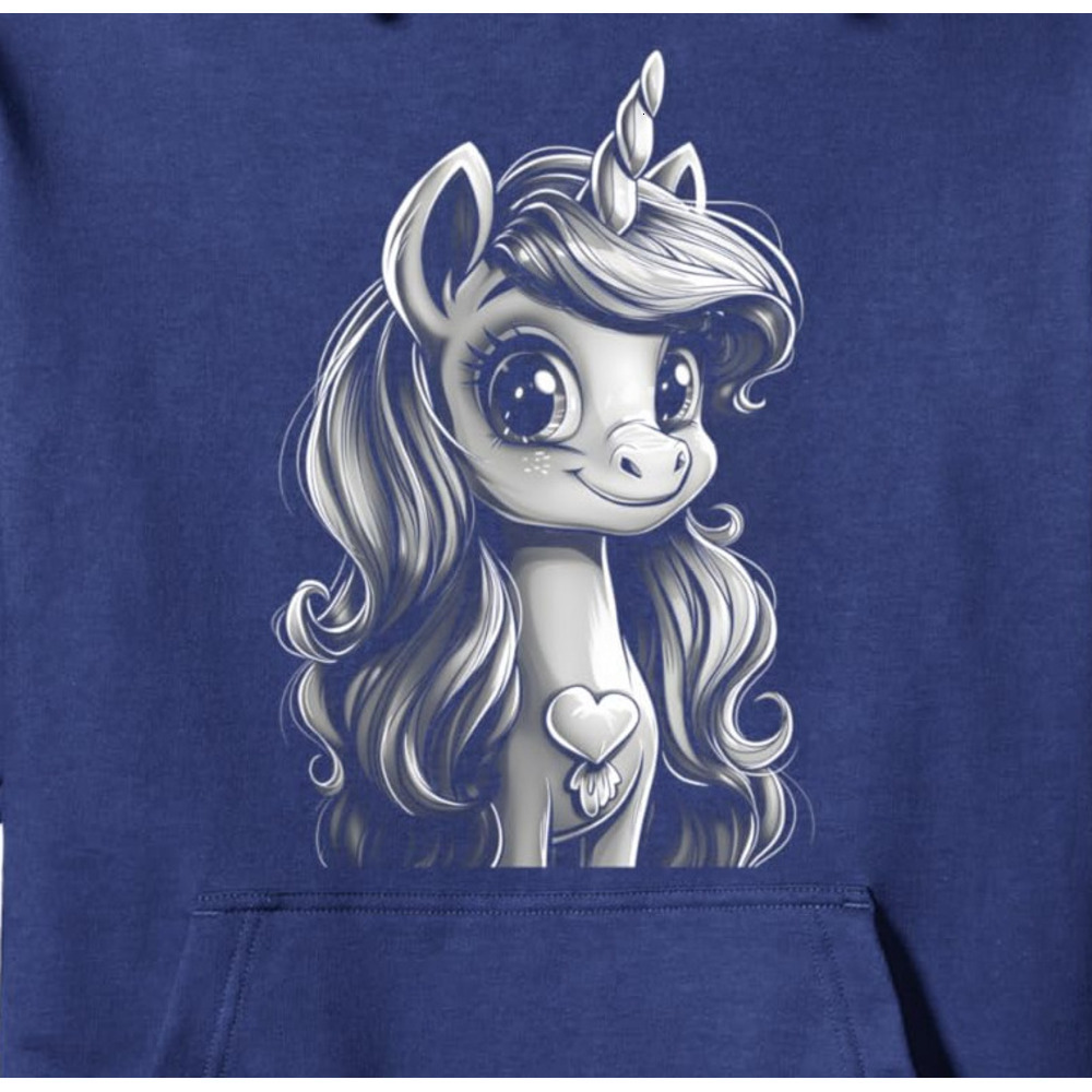 Hoodie for Mens Womens Unicorn Cute Fantasy Heart Pony Graphic Design Pullover Hoodie Graphic Hoodies sweatshirt Pullover Long Sleeve