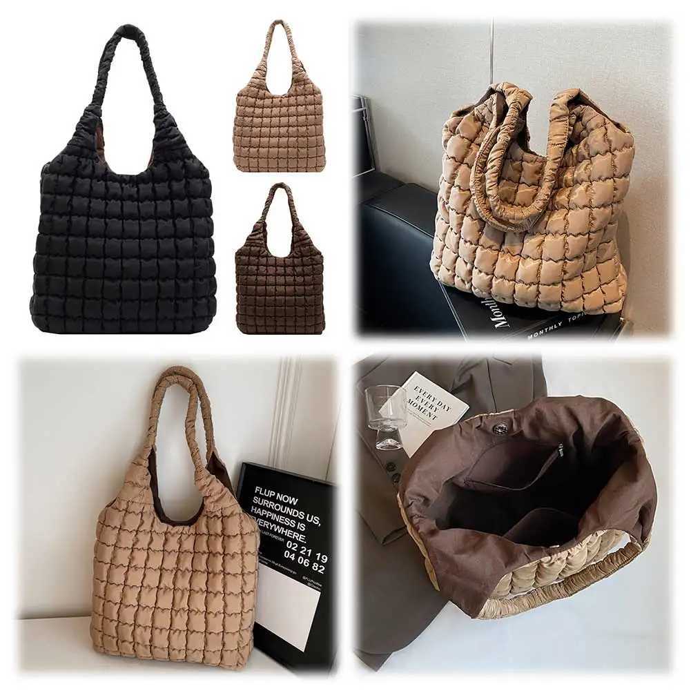 CMM Puffer Tote Bag for Women Quilted Carryall Large Capacity Soft Puffy Shoulder Lightweight Hobo Handbags Work Travel 241011