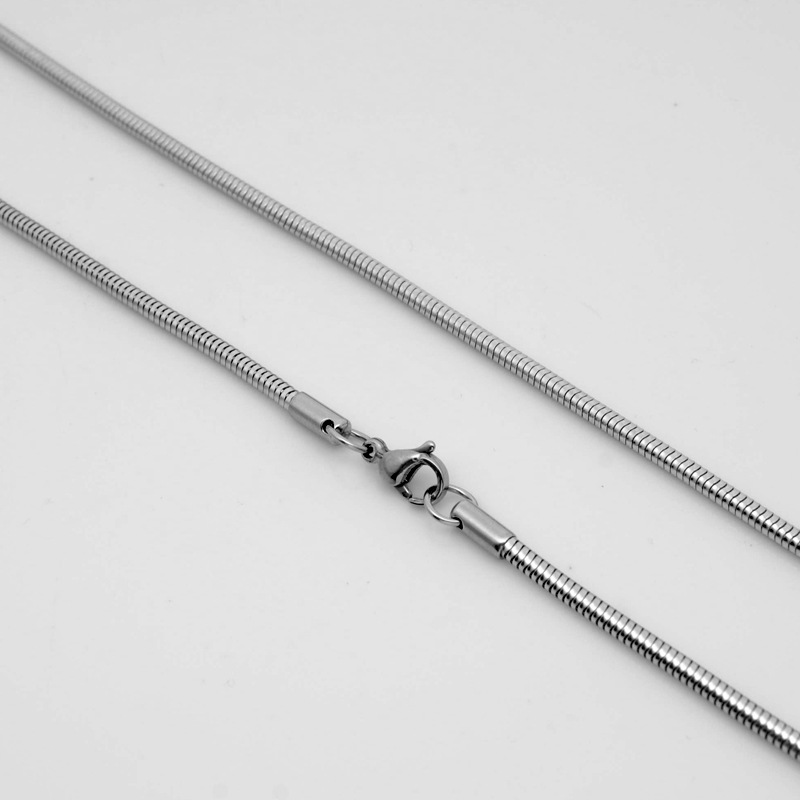 1.2MM Stainless Steel Snake Chain Necklace for Women Men Designer Rope Chains Necklace Accessory Smooth Charm Necklaces Pendent Necklace DIY Jewelry M