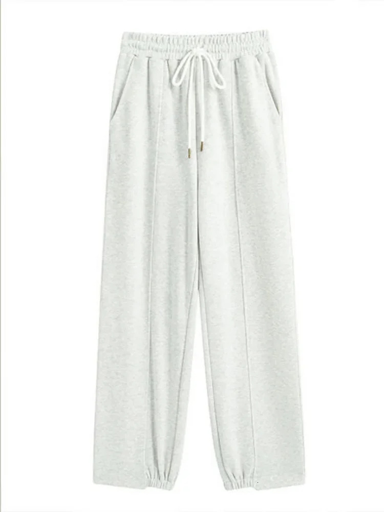 HOUZHOU Women Sweatpants Casual Joggers Harajuku Hip Hop Korean Fashion Y2k Female Wide Leg Sports Trousers Streetwear Loose 241011