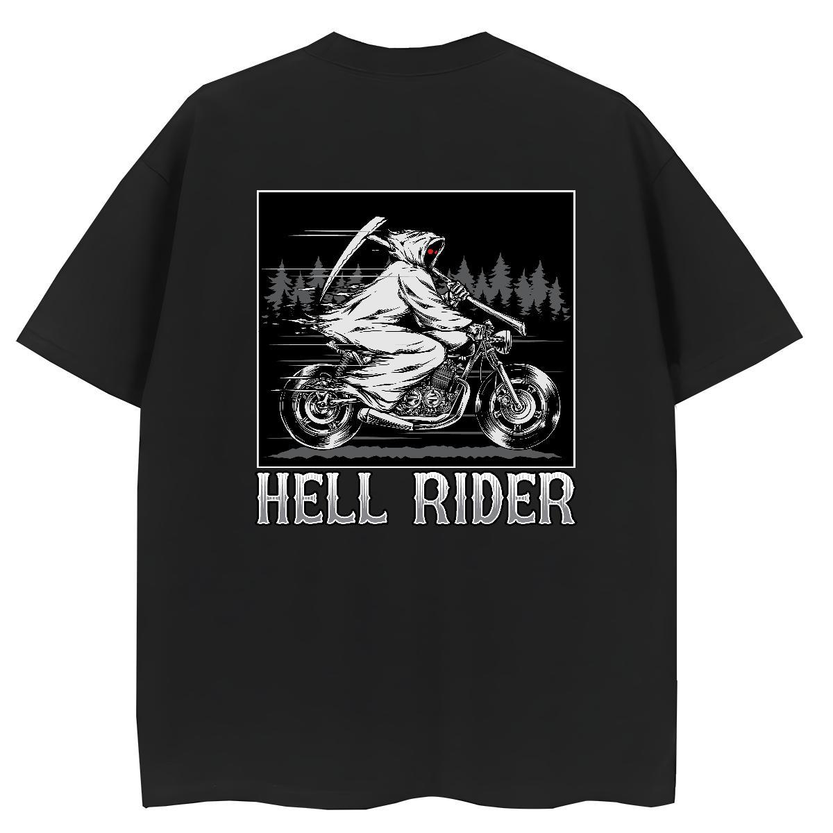 2024 Casual Women T Shirts 230g Cotton Crew Neck Street Casual Motorcycle Women Tees Unisex DIY Anime Wear