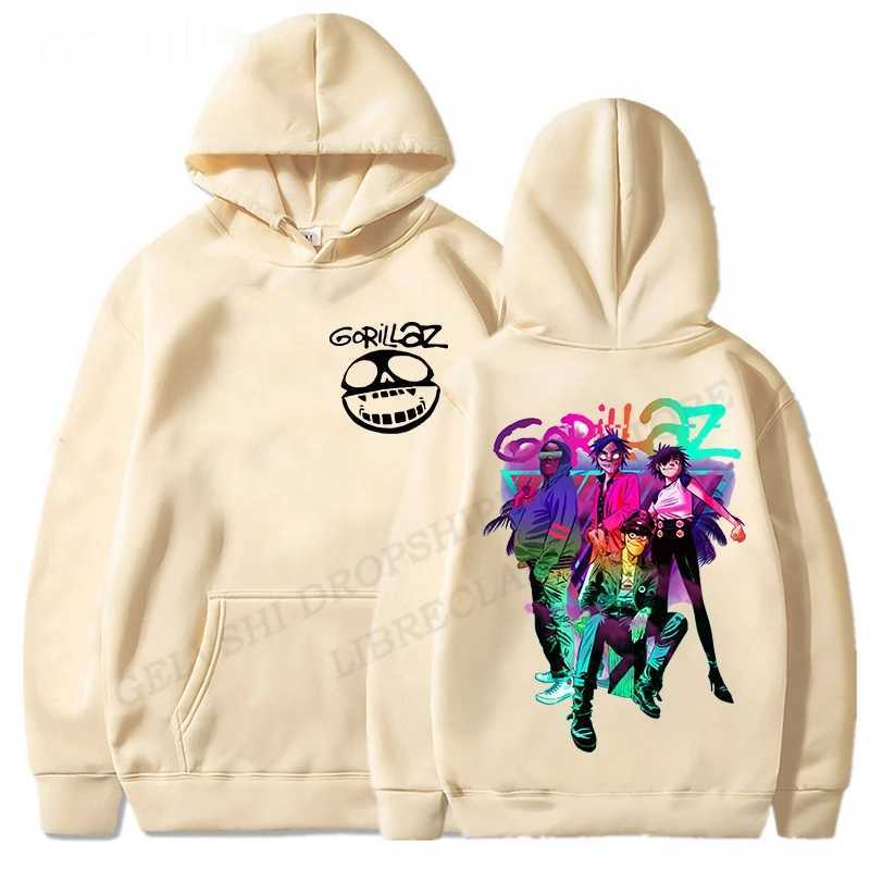 Rock Band Gorillaz Print Hoodies Men Woman Y2k Hoodie Hip Hop Streetwear Hooded Sweatshirts Harajuku Pullovers Unisex Clothing LX241011