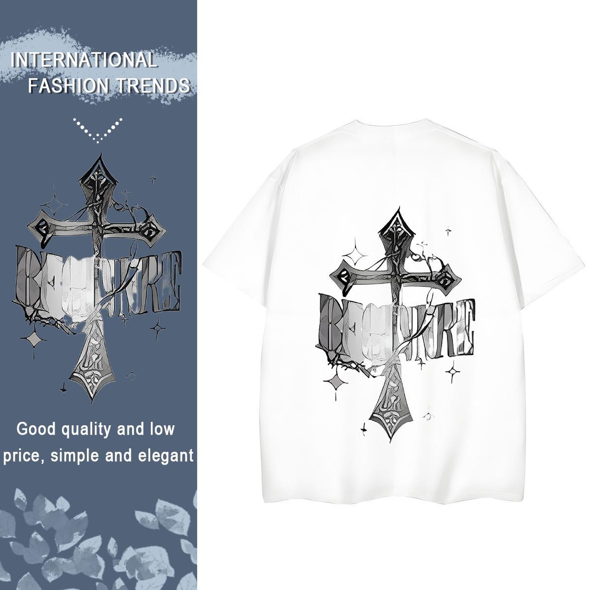 TOP Quality Woman T Shirts 230g Pure Cotton Breathable Crew Neck Spring Summer Religion Woman Tshirt Lady Cartoon Anime Polos