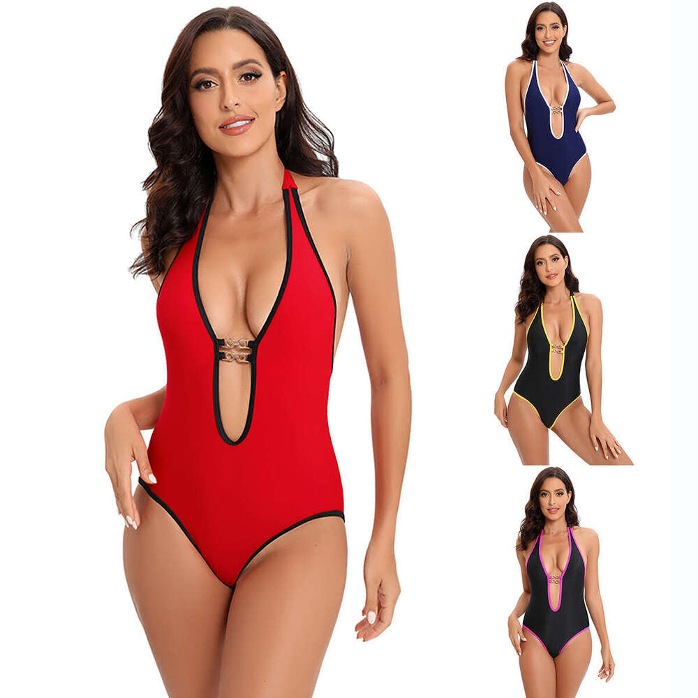 Tight Fitting New For Women, Conservative And Sexy Solid Color Covered Belly Bikini Swimsuit