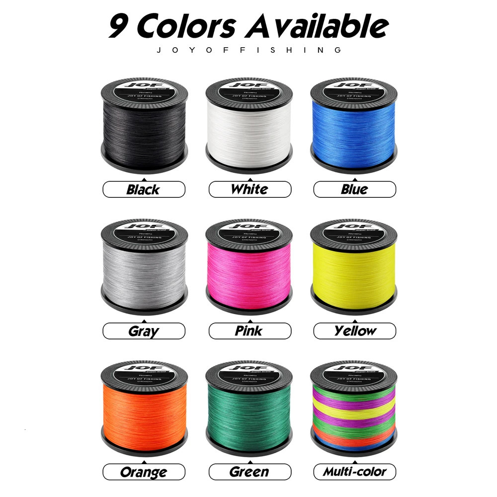 JOF 4 Strands Braided Fishing Line 300M Multifilament Carp Multifunction PE for 1082LB Pesca 241007