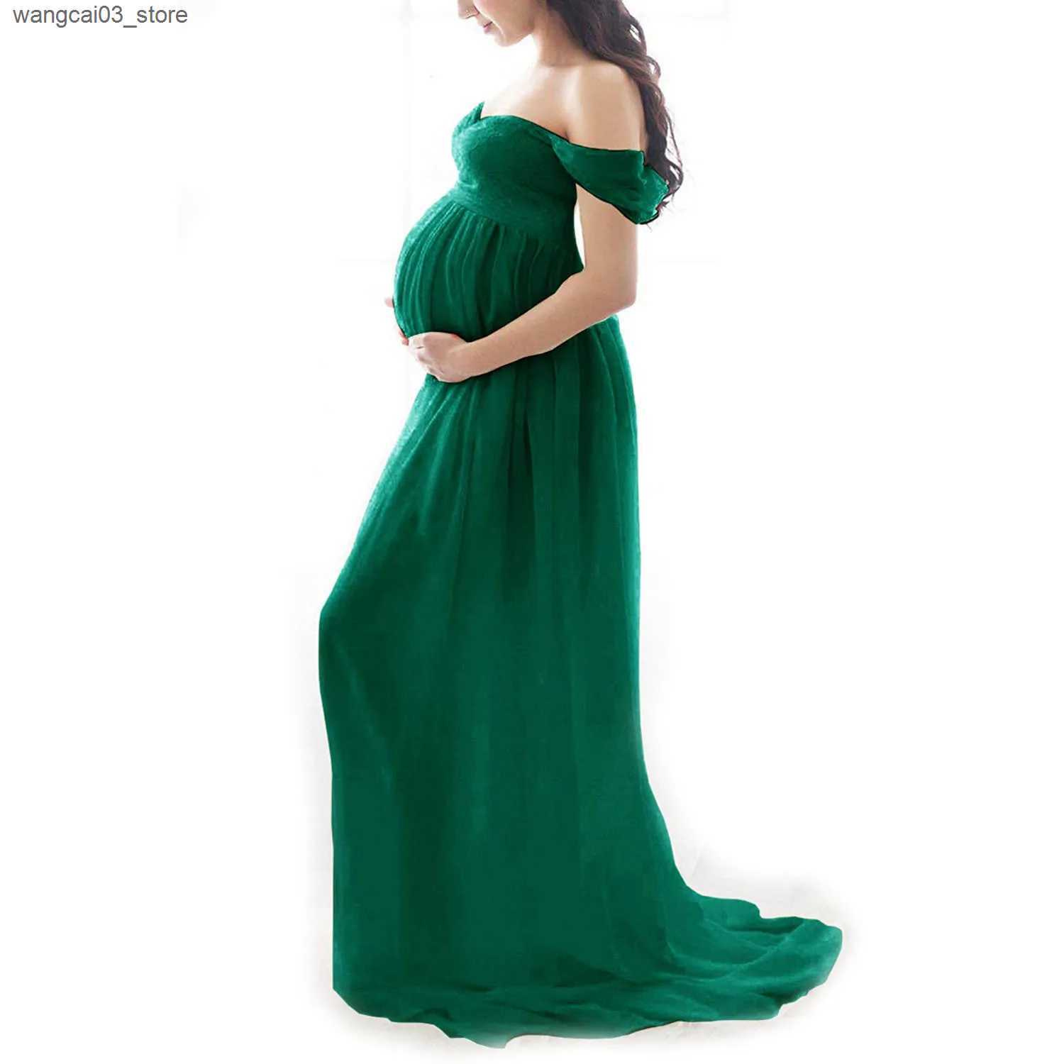 Maternity Dresses Sexy Maternity Photography Dress Props Classic Maternity Pink Blue dress Fancy Shooting Photo Spring Autumn Pregnant Dresses L240910