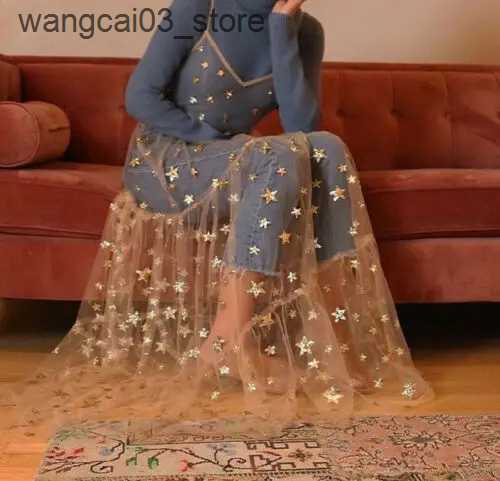 Maternity Dresses Summer Sweet Tulle Spaghetti Straps See Through Long Women Dresses Fashion Bling Dress L240910
