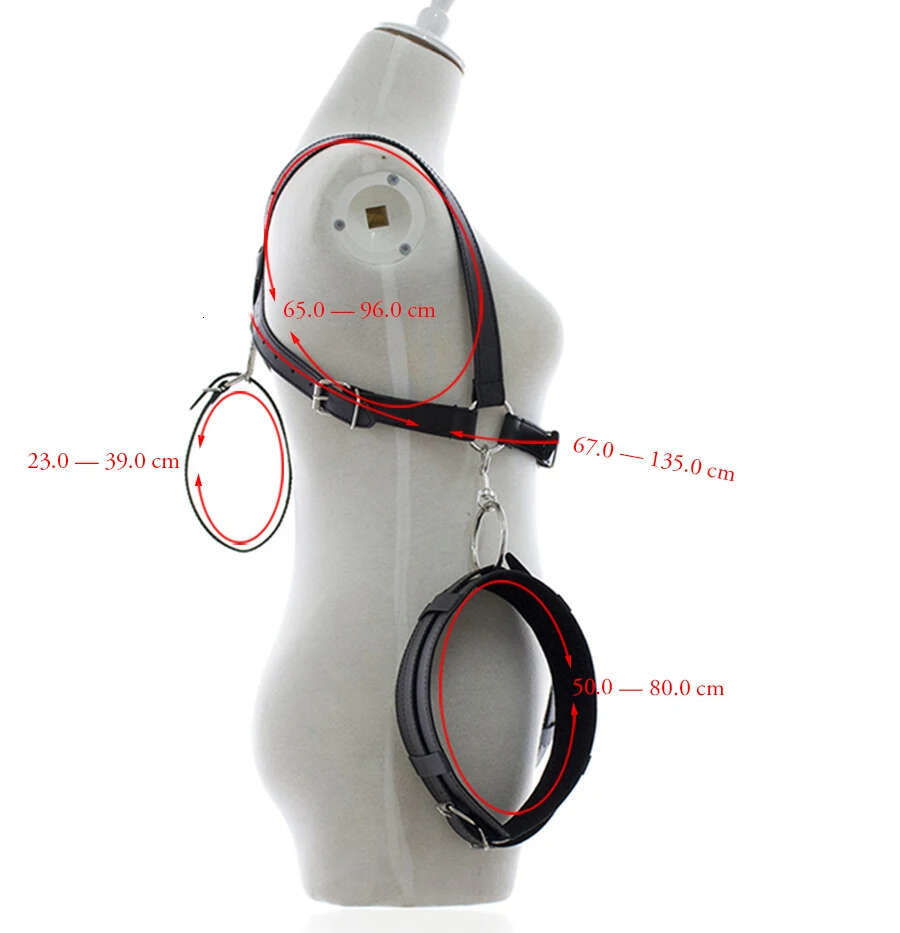BDSM Thigh Sg Spreader,Leg Open Restraint Bondage Harness with Handcuffs,Sex Position Aid,Sexy Costumes
