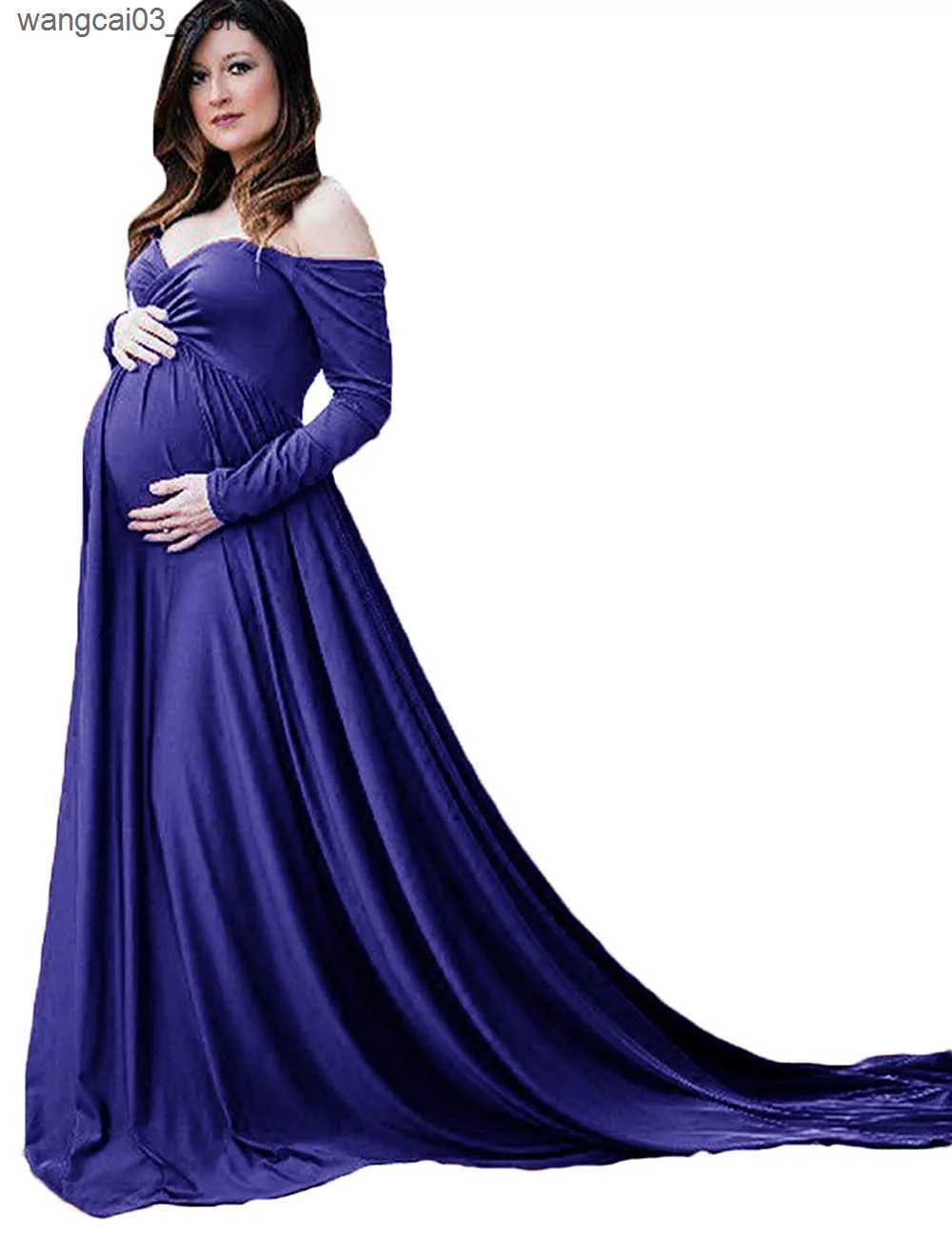 Maternity Dresses Sexy Maternity Dresses for Photo Shoot Pregnant Dress for Pregnant Women Summer Plus Size Dress Pregnancy Clothes Chiffon Dress L240