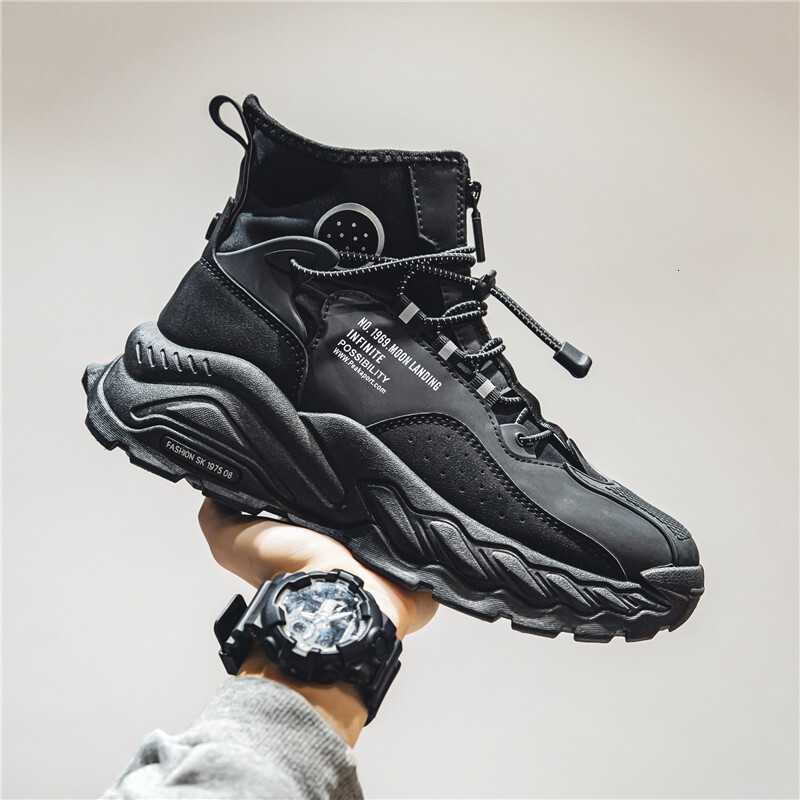 High top Men Shoes Designers Sneakers Korean Fashion Trend Casual Sport Walking Shoes