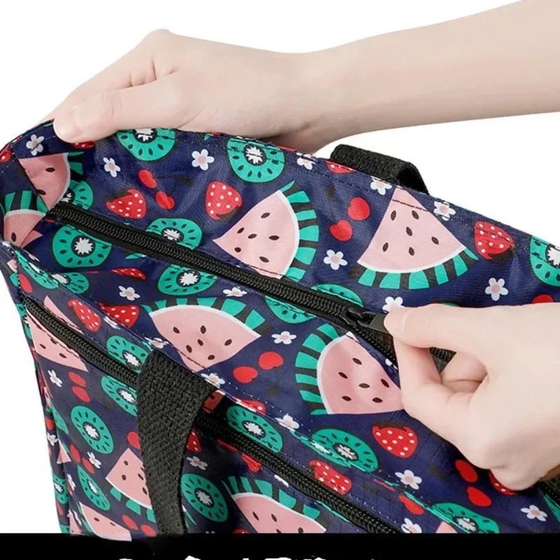 Large capacity waterproof heat cooler bag womens portable lunch travel picnic box insulated bento box bag food ice bag 241008