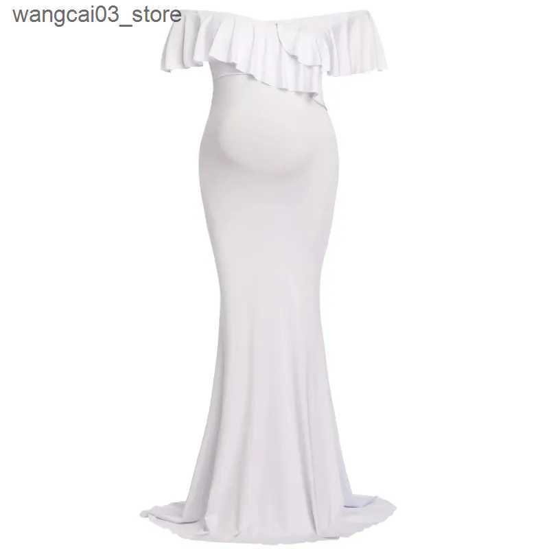 Maternity Dresses New Maternity Dresses Maternity Photography Props Plus Size Dress Elegant Fancy Cotton Pregnancy Photo Shoot Women Long Dress L24091