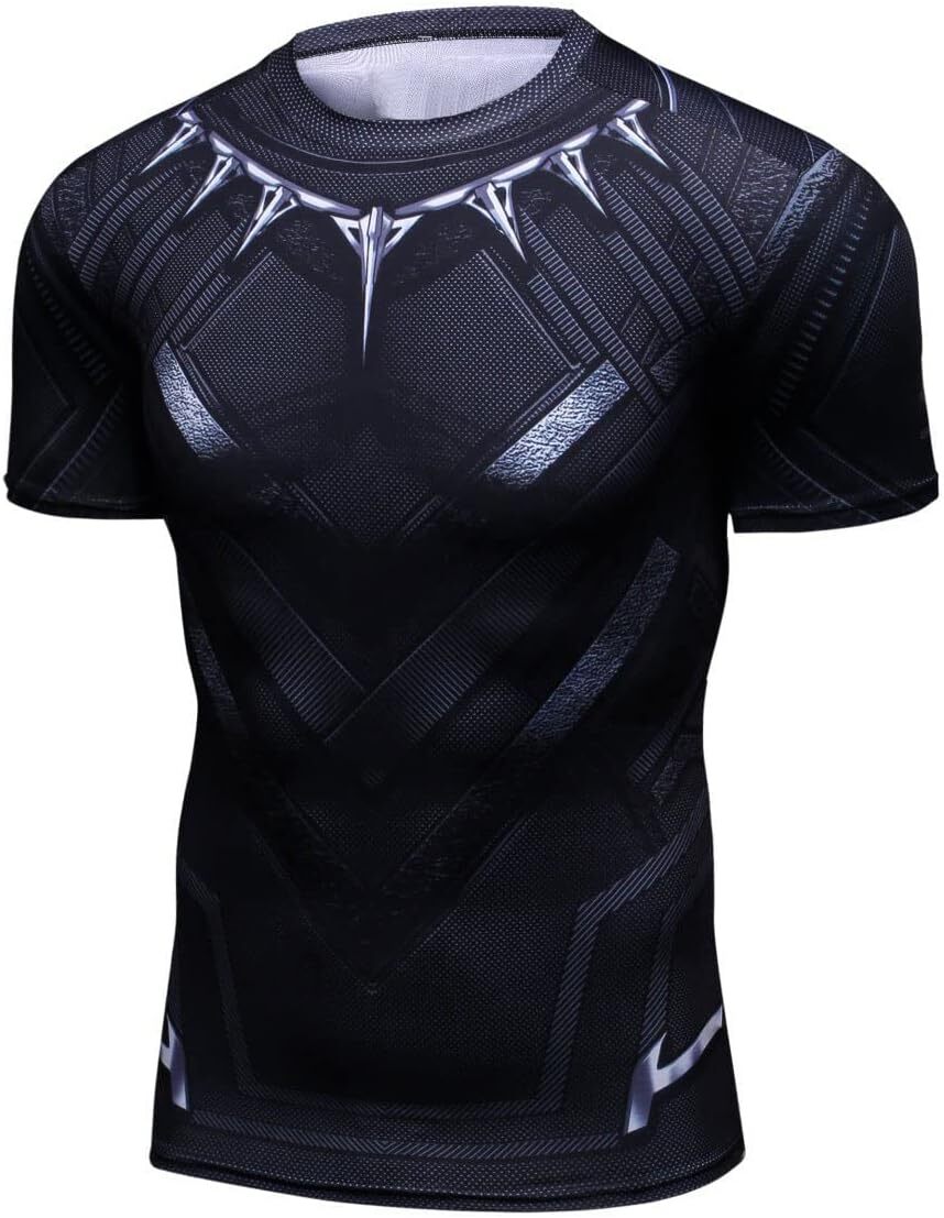 Mens T shirt Men's Compression Shirt Short Sleeve Printing Cool Dry T-Shirt Running Sports Baselayer graphic tee Casual tops summer breathable