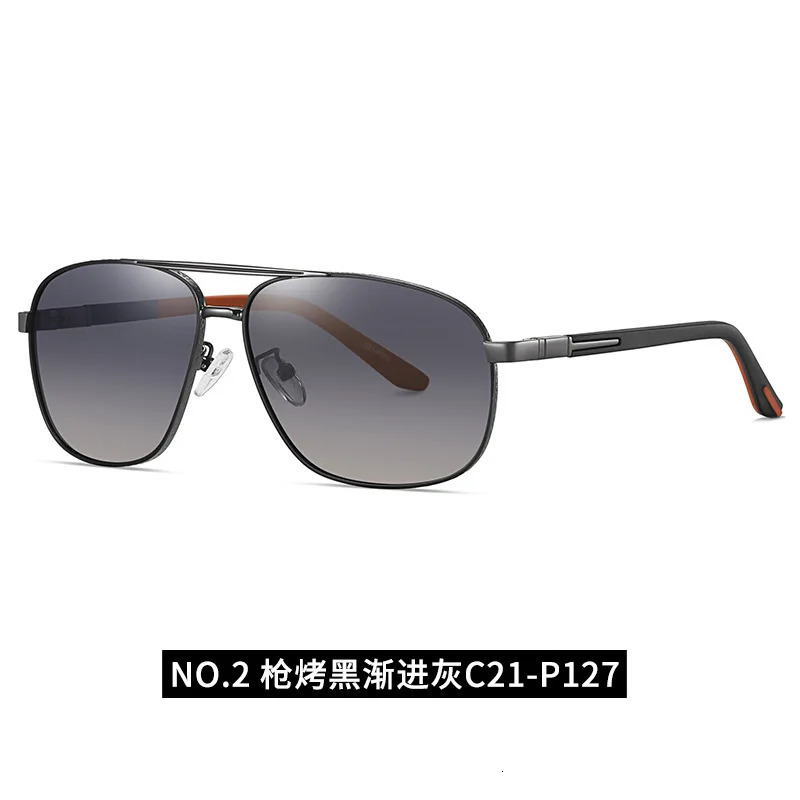 Mens polarized sunglasses metal frame driving travel vacation leisure UV protection sunglasses 241007