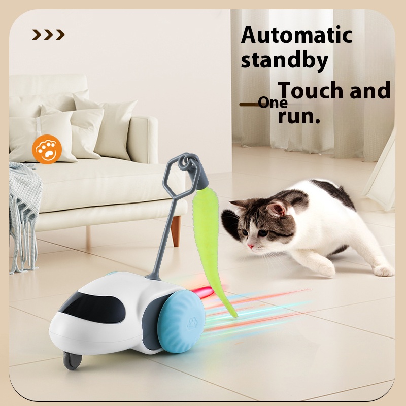 Intelligent Self-Playing Runaway Car for Indoor Feline Entertainment