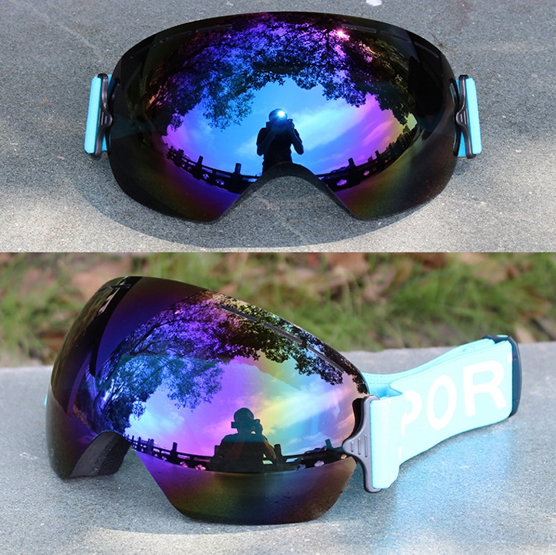 Professional Ski Goggles Men UV400 Adult anti-fog Snowboard Skiing Glasses Women Ultra-light Winter Snow Eyewear Sports Sunglasses S165 IVISTA