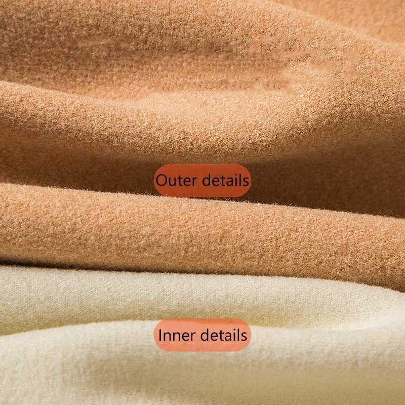 Womens Thermal Underwear Autumn Winter New Thermal Underwear Set Woman Seamless Warm Suit With Chest Pad Top Warm Pants Doublesided Heating Lingerie S