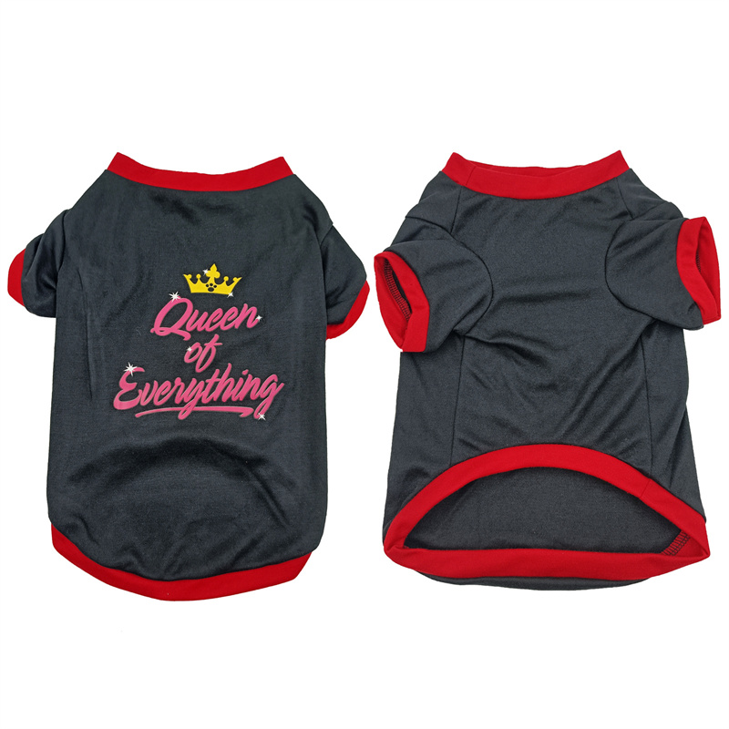 Pet Summer Clothes Cat Dog Cotton Letters Print Pet Dog Clothes Vest T-shirt