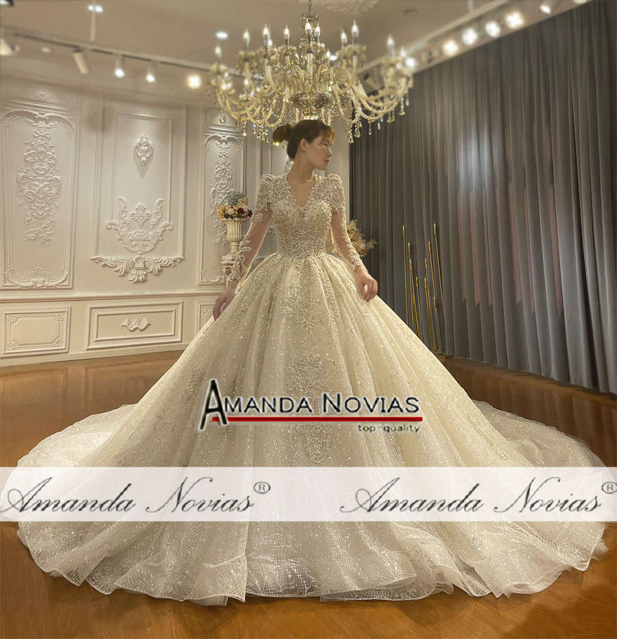 Amanda Novias Real Photos Good Price Wedding Dress