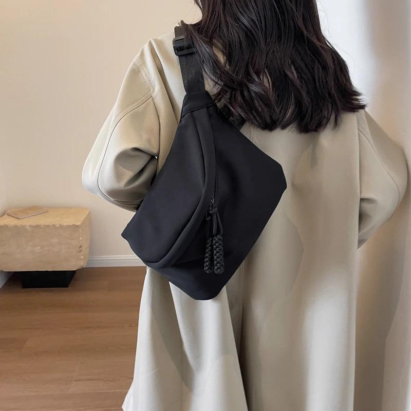 Fashion trend waist bag womens waist bag and phone bag street hip-hop womens waist belt bag unisex cross body chest bag Fanny bag 241008