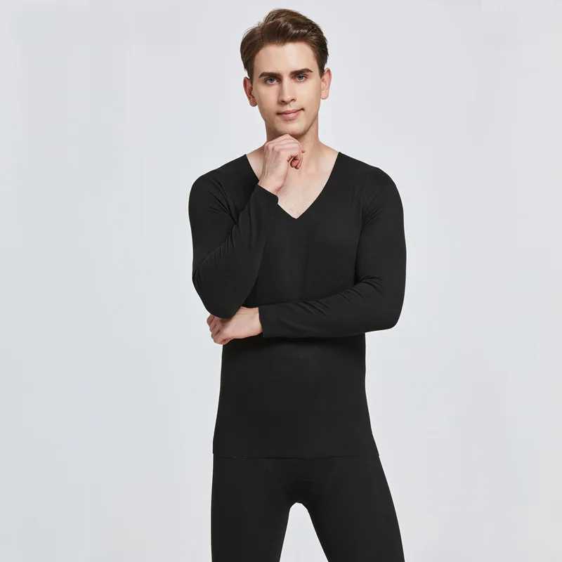 Men's Thermal Underwear Womens unmarked hot underwear set for autumn and winter thick autumn clothes velvet winter bottom shirt Y241018UI6M