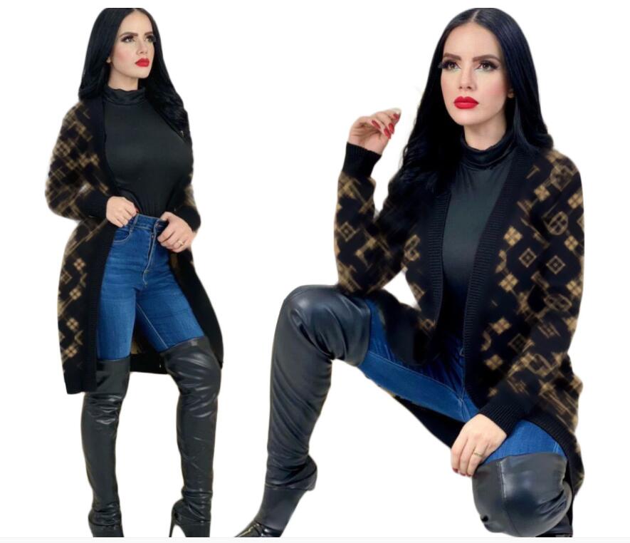 Designer Women's Sweaters V-neck Long Sleeve Button Knitwear Cardigan Sweater Coats Women clothes Plus Size