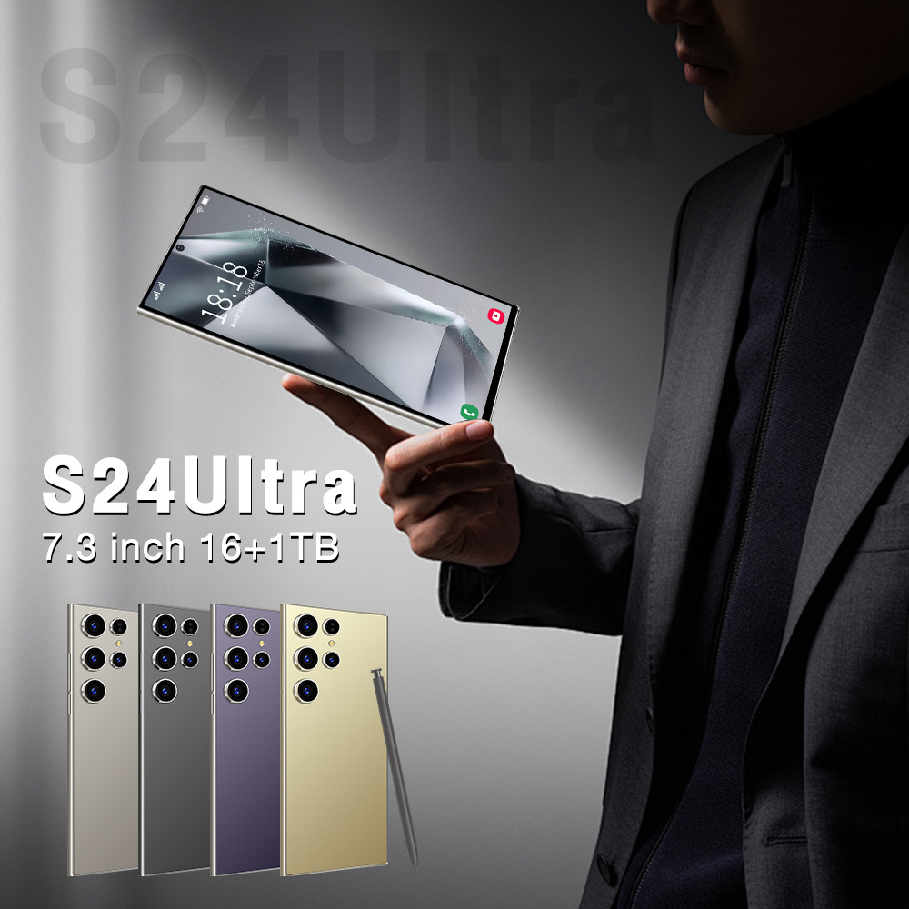 S24 Ultra Smartphone 7.3-inch HD Screen Android 14 Phone Snapdragon 8 Gen 2 CPU,16GB+1TB Cell Phone,78MP+108MP Camera Pixels 7800mAh Battery 5G Dual S