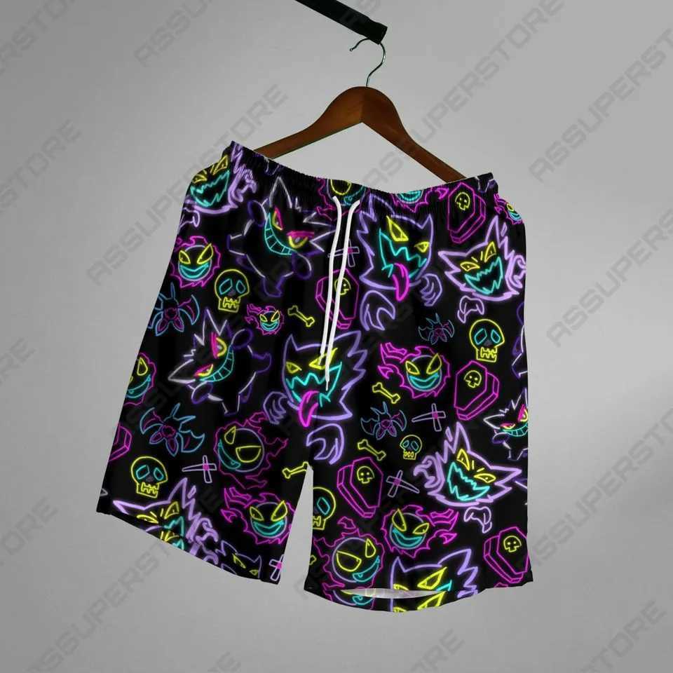 Mens summer shorts casual shorts pocket drawers interesting animal cartoon breathable shorts fashionable streetwear beach pants W241010