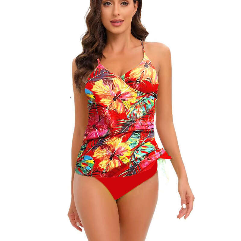 Quick Drying New Tight Split Sexy Backless Solid Color Beach Bikini Swimsuit