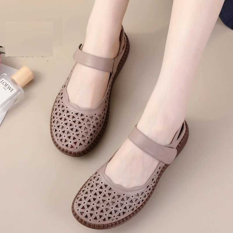 Womens Sandals Summer Platform Breathable Shoes 2024 Casual Mom Shoes Soft soled Fashion Platform Sandals Y241011