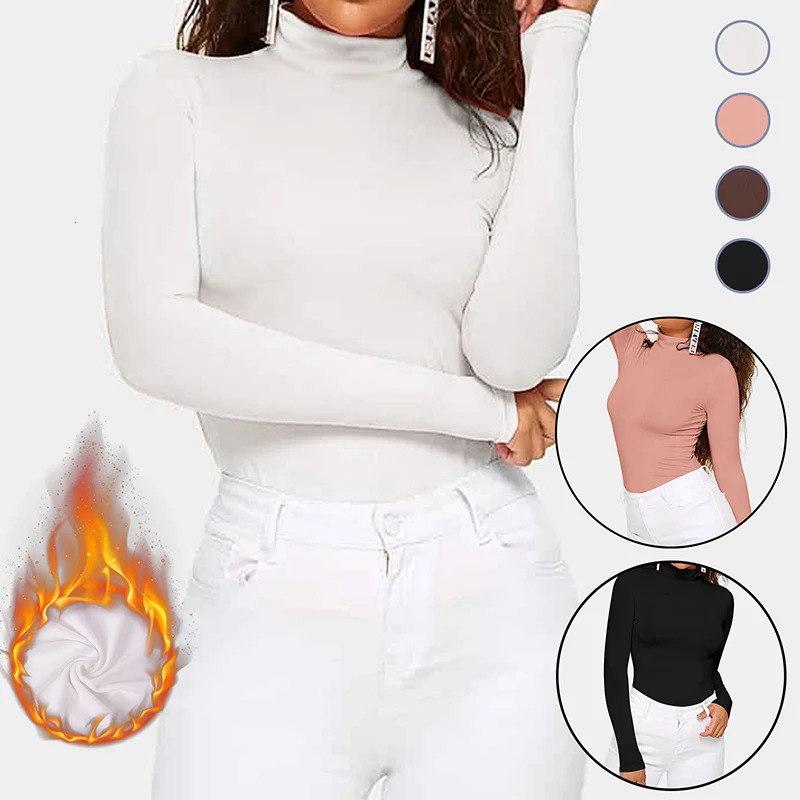 Long Sleeve Sweater Turtleneck Women Pullovers Warm Tops Basic Bottoming Shirt Korean Jumper Thin Solid Black Female Slim Tops 241011