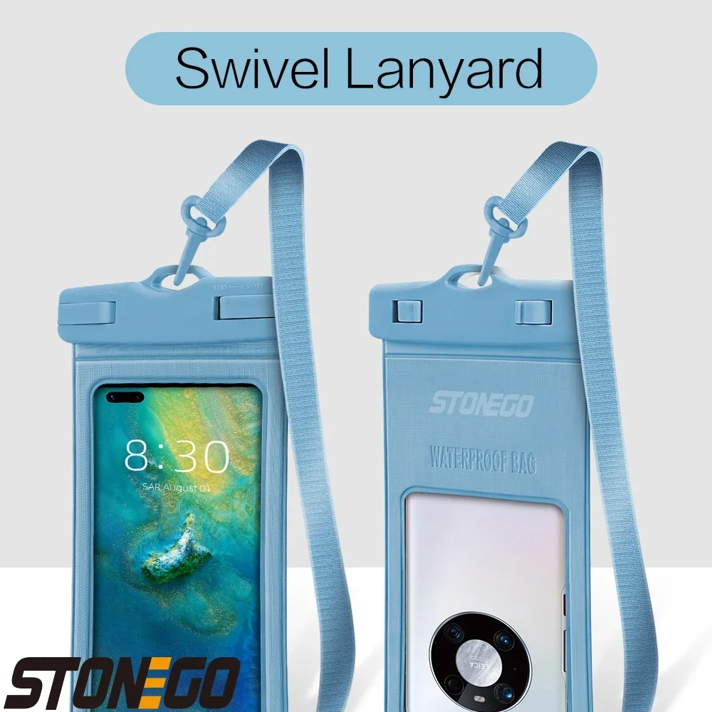 STONEGO Universal Mobile Phone Waterproof Bag Mobile Phone Case for Swimming Diving Outdoor Mobile Phone Waterproof Pouch