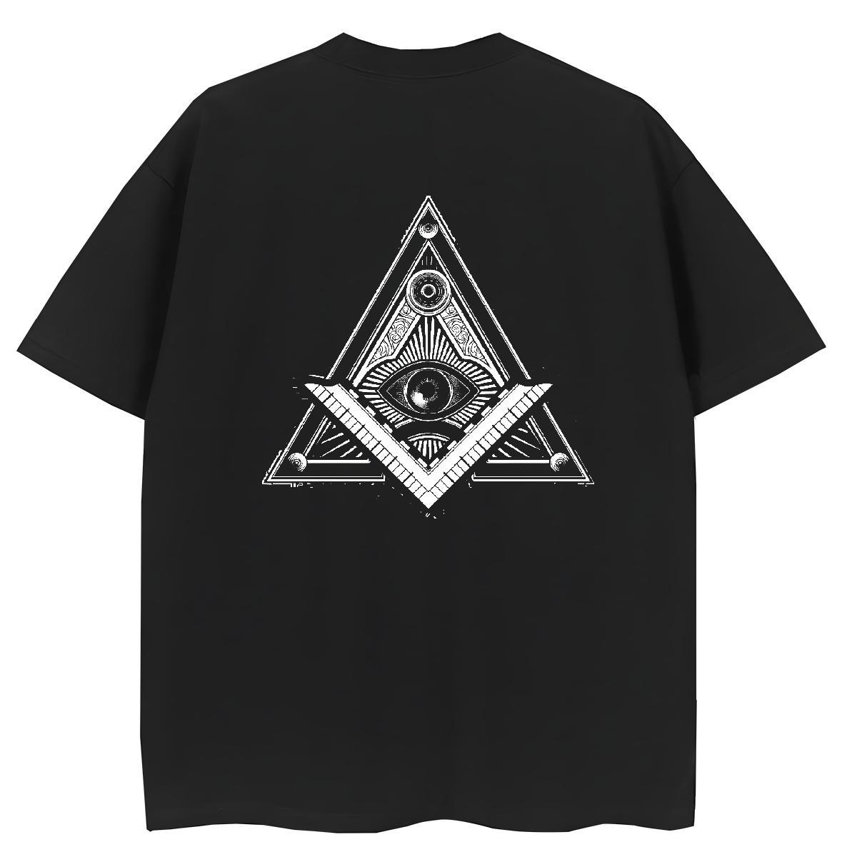 Stylist T Shirt For Woman 100% Cotton 230g Crew Neck Street Wear eye of the devil Womens Tshirts Nice Oversized Tops Shirt