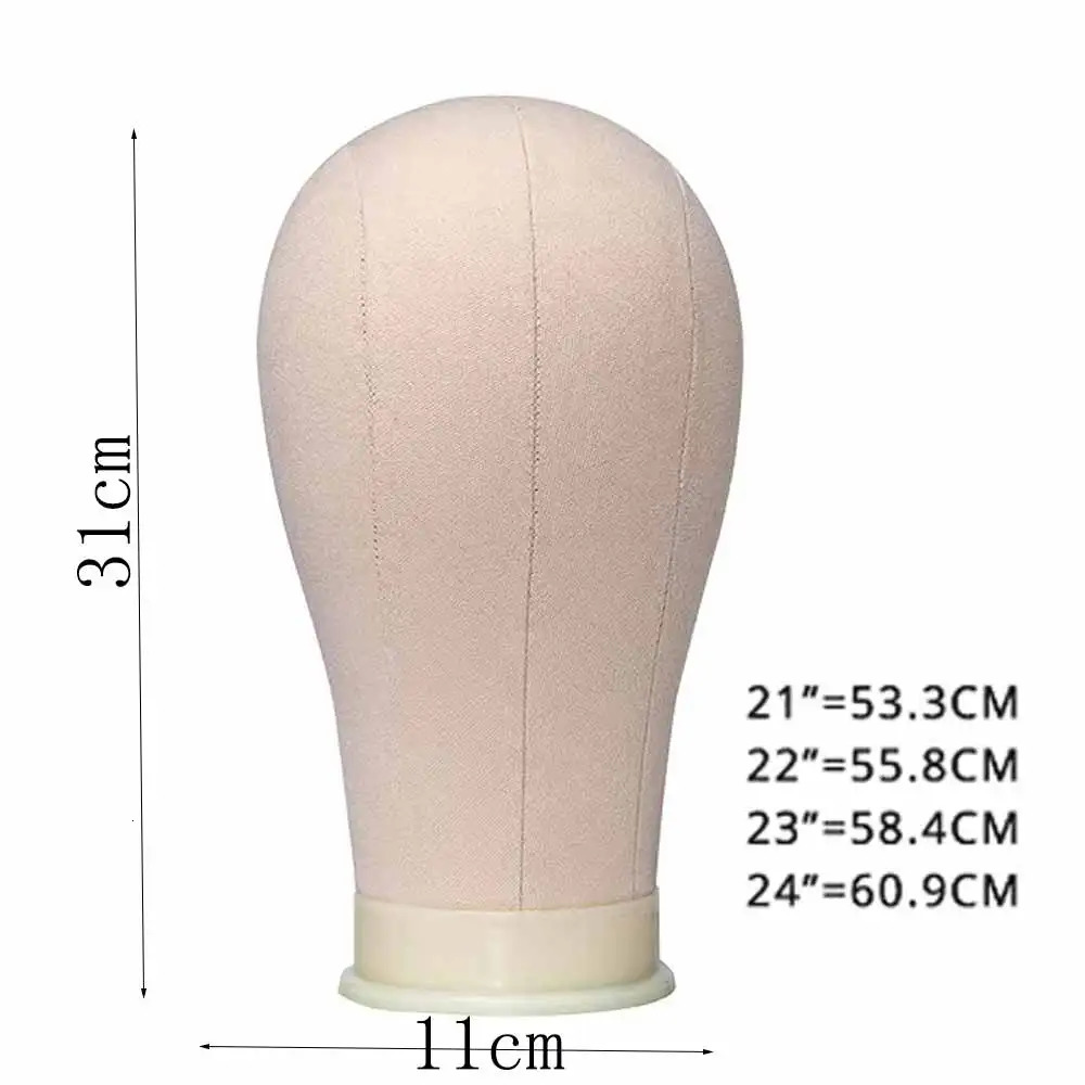 21 inch 23 inch wig head mannequin head with wig stand mannequin canvas head for wig production display 241010