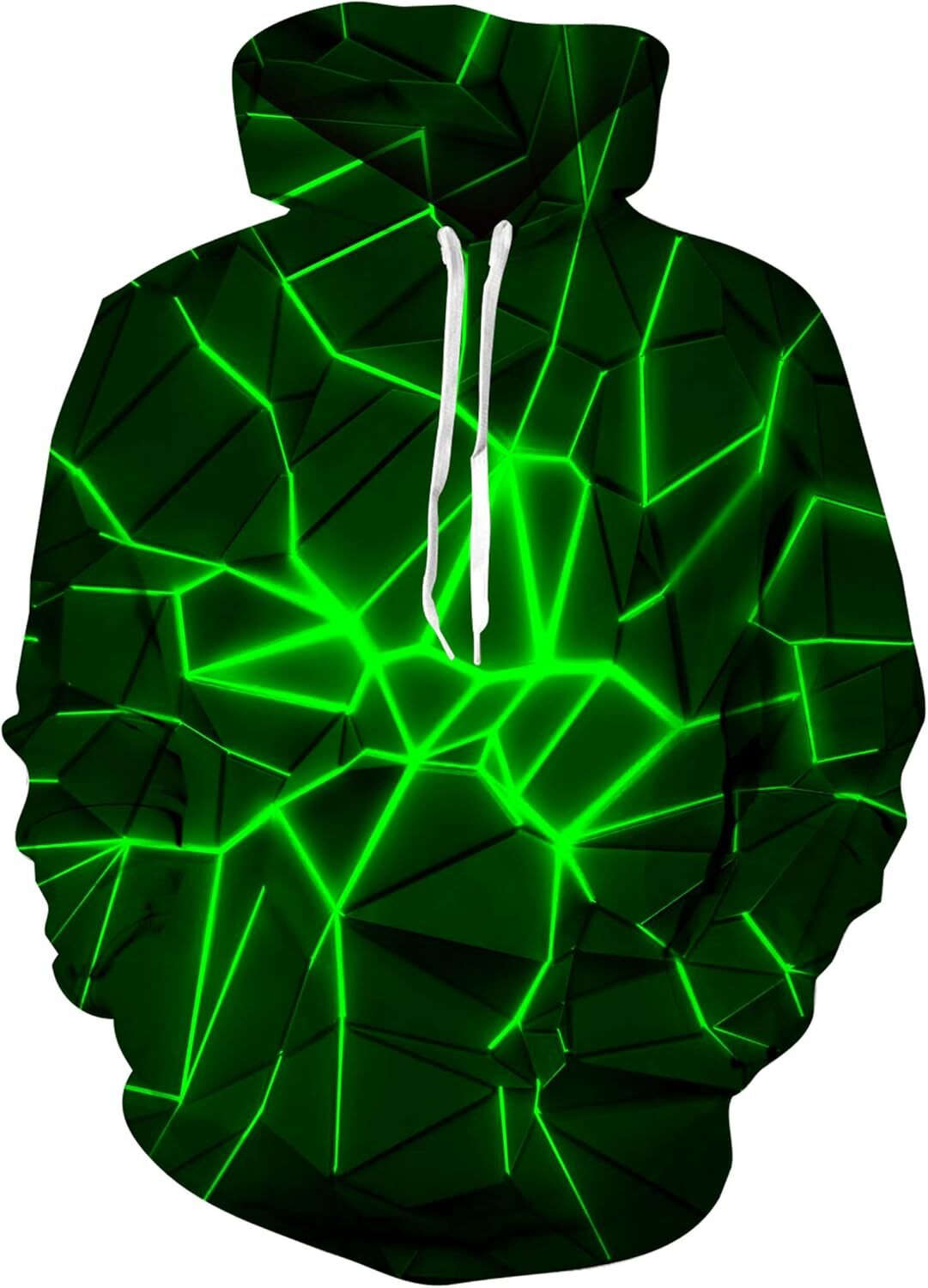 Hoodie for Mens Womens Unisex Cool 3D Fleece Liner Hoodies Upgrade Quality Pullover Novelty Print Sweatshirt With Front Pocket Trendy Fashion
