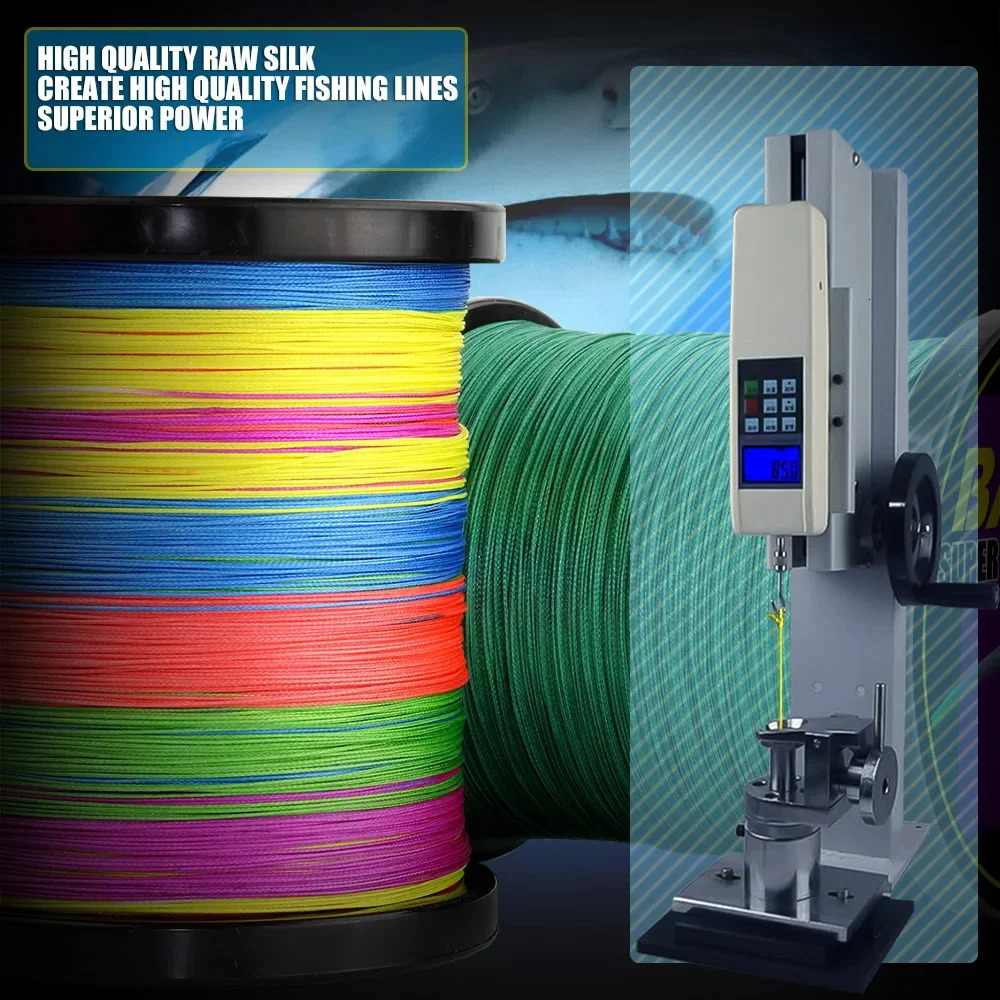 BAKAWA 4 Strands Multifilament Fishing Line 300M 500M 1000M 100M Carp Japanese 100 PE Braided Wire Fish Accessories 241007
