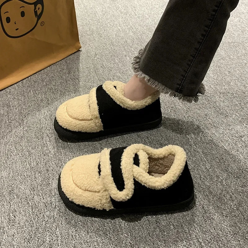 Womens snow boots elegant low boots womens black Lolita Mary Jens round toe winter Gyaru Y2k half season Pu 241007