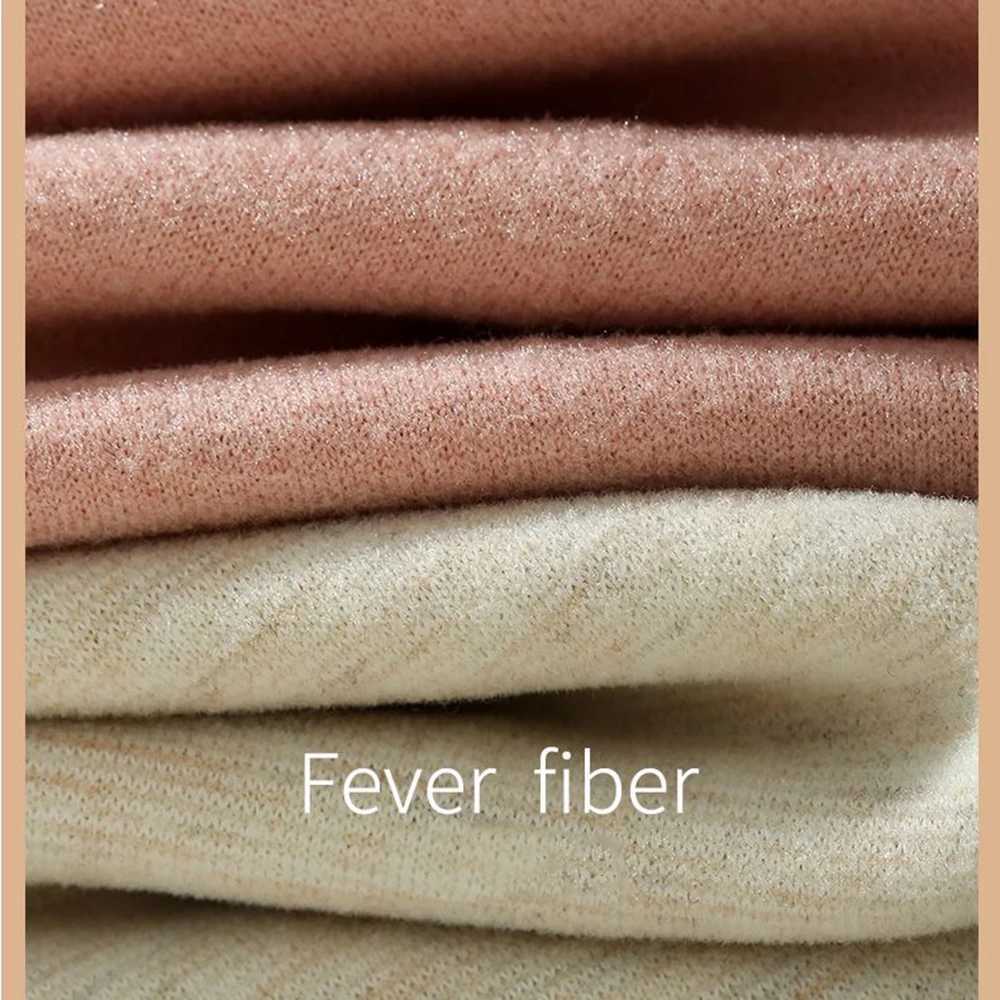 Women's Thermal Underwear Womens hot underwear set antibacterial cashmere silk winter thick seamless high elasticity round neck hot clothing Y241